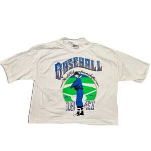 Vintage Next Exit Single Stitch Baseball Boxy T Shirt Cropped One Size